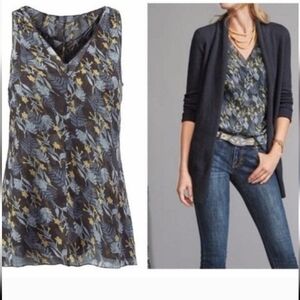 Cabi 3450 fern layered sleeveless blouse medium